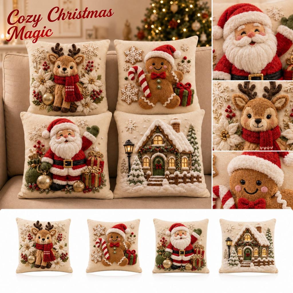 Christmas Throw Cover for Holiday Home Decor