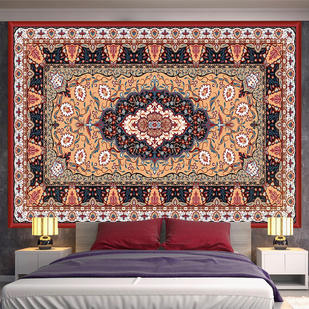 Mandala Mural Tapestry Wall Hanging Travel Mattress Bohemian Sleeping Mat Mandala Psychedelic Pattern Dormitory Decor