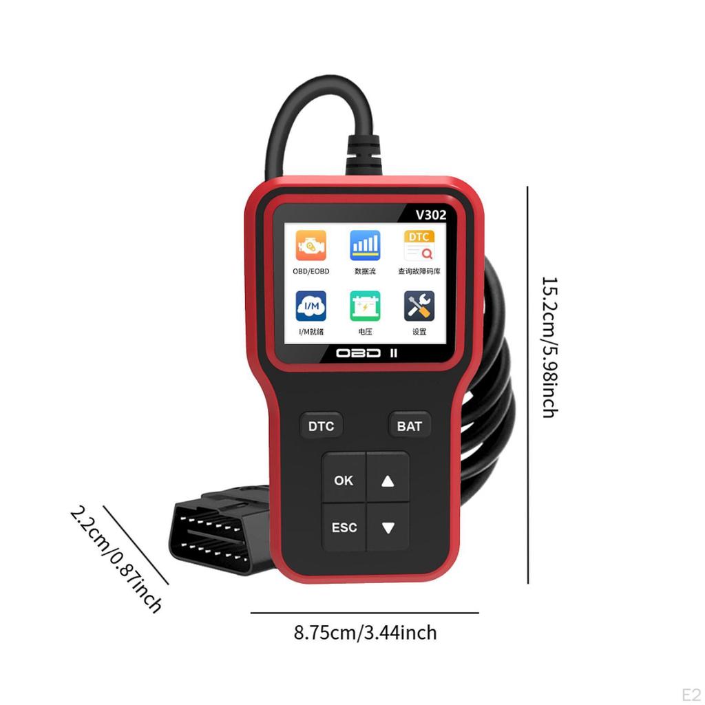 OBD2 Scanner Battery Tester for All OBDII Cars Reliable Automotive Maintenance Portable Auto