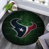 Houston Texans Round Area Rug,Carpet Rug for Living Room Bedroom Sofa Playroom Decor,Non-slip Floor Mat