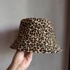 Outdoor-Fischerhut mit Leopardenmuster, beidseitig tragbar, mit breiter Krempe zum Sonnenschutz und für die Sommer-Mode