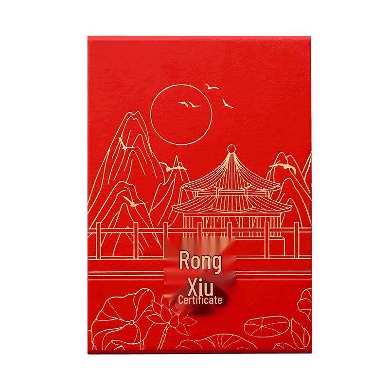 Custom Leather A4 Award & Graduation Certificate Case – Chinese Style