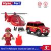 Sound & Light Track Car Police Station Fire Rescue Role-Play Toy for Kids