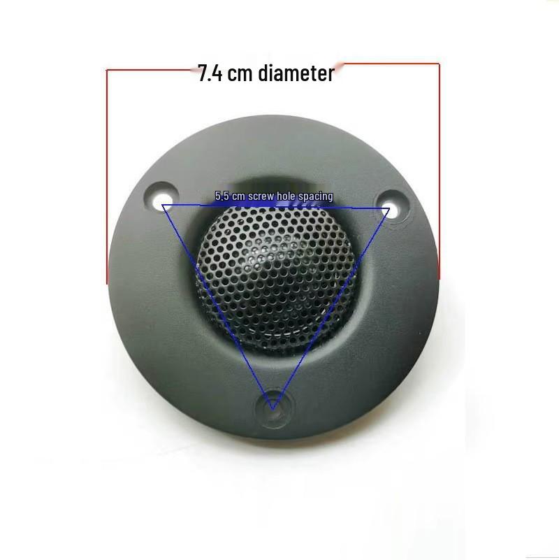 High-Quality 3-inch 74mm Black Silk Membrane Tweeter