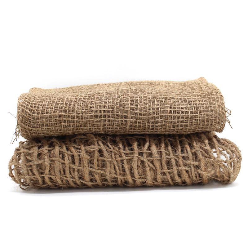 Vintage Woven Burlap Mesh Fabric for Still Life Photography Props