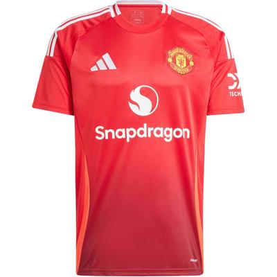 Manchester United 24/25 Home Fan Edition Short Sleeve Soccer Jersey Men Tops Red IU1397