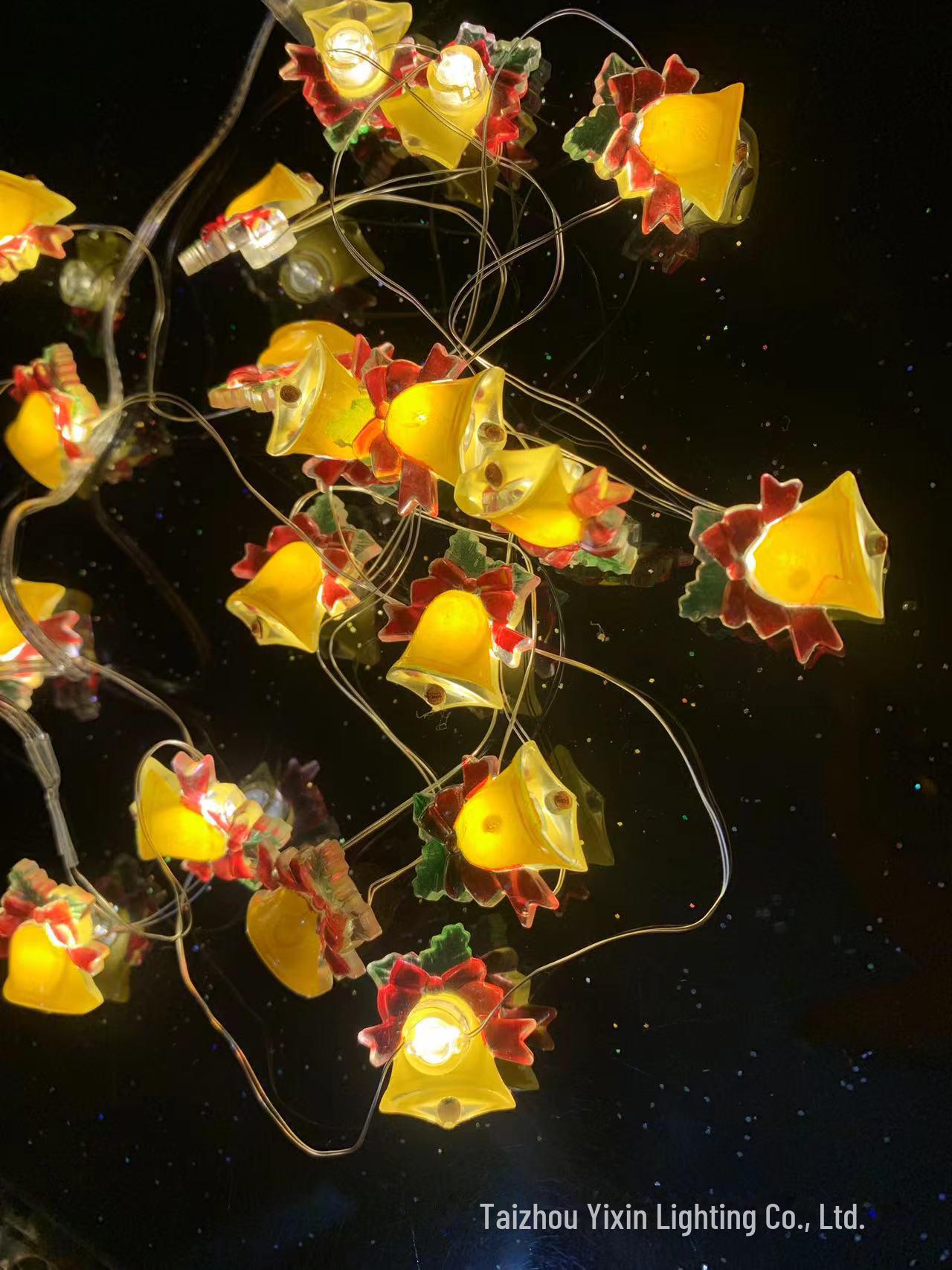 

Светодиодное рождественское украшение: Гирлянды из медной проволоки в виде снеговика и оленя в черной шапке для сада, балкона, фонарей. Warm White 2m 20 LEDs Battery