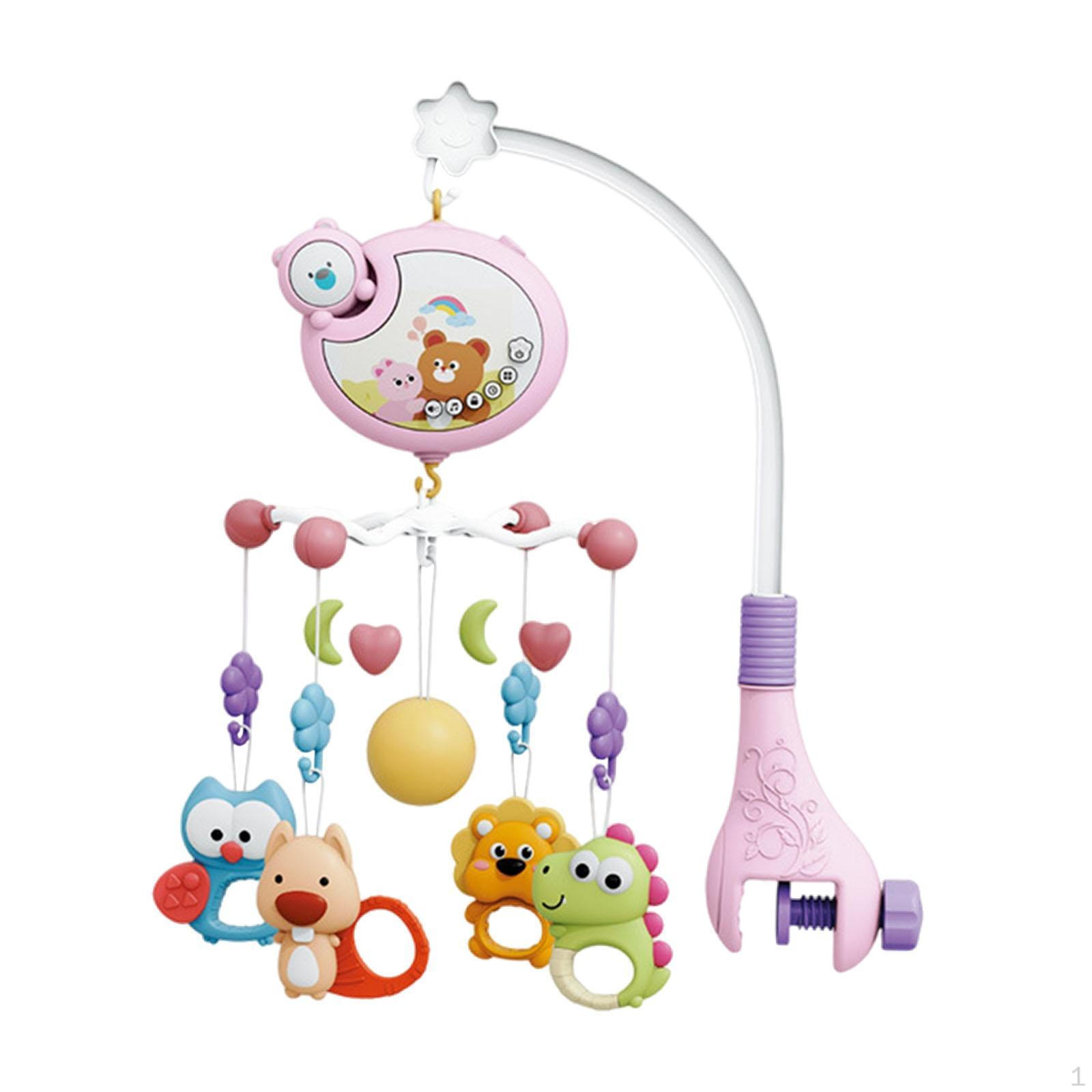 

Детская музыкальная кроватка мобиль милый колокольчик карусель для новорожденных 0-12 месяцев кроватки розовый