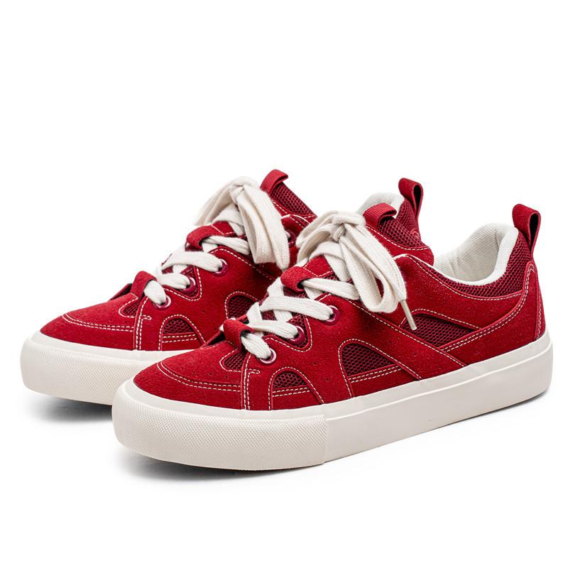 Men's Shoes Trendy Shoes 2025 New Low-top Skateboard Shoes Boys Korean Version Versatile Sports Breathable Niche Bread Shoes