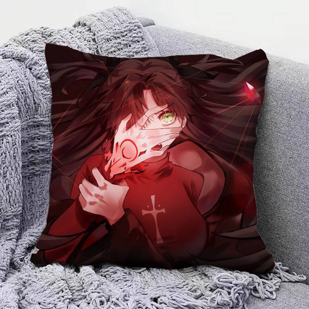 Tohsaka Rin Anime Girl Fate Stay Night Home Sofa Cushion Covers and Aecorative Custom Pillow Covers
