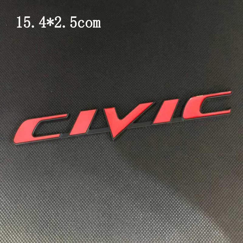 Honda Car Rear Trunk Metal Label Sticker For Honda Civic Accord City CR-V Jade Fit Odyssey Hybrid Car Accessories Clvlc Ivtec