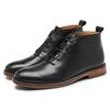 Retro Ankle Boots For Men High Quality Genuine Leather Shoes Elegant Lace Up Business Office Footwear work boots