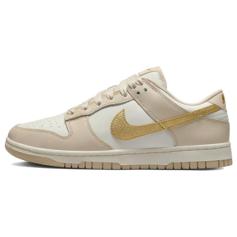 Nike Dunk Low 'Gold Swoosh' Women's Skate Shoes Sneakers DX5930-001