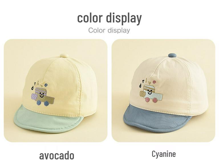 Windproof Sun Protection Duckbill Cap for Kids - Cute Cartoon Baseball Style