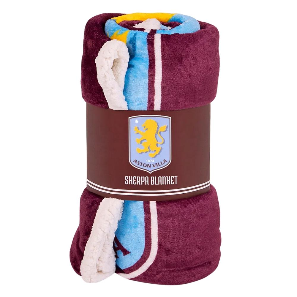 Aston Villa FC Sherpa Fleece Blanket