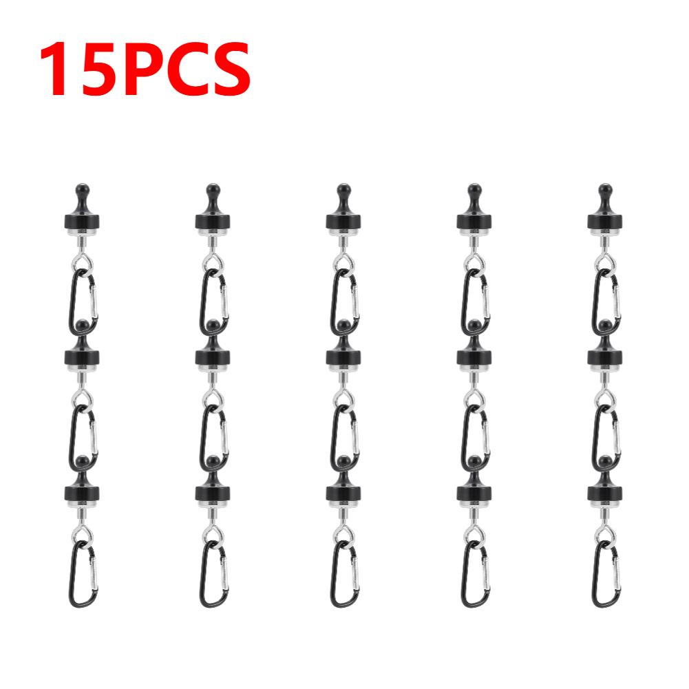 1-20X Outdoor Strong Magnetic Hook Skylight Tent Strong Magnetic Buckle Multi-Purpose Camping Light Hook D Mountaineering Buckle