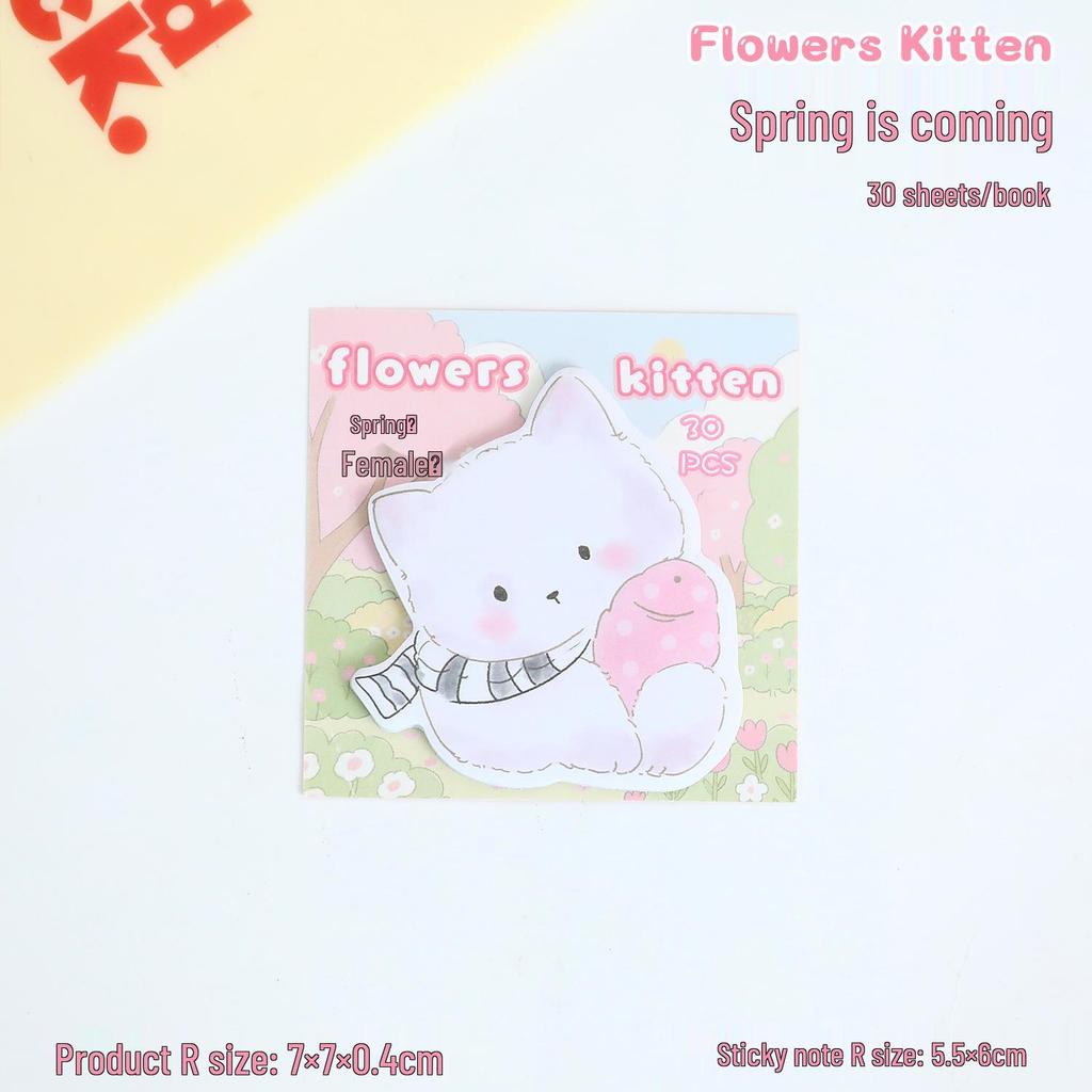 Reusable Cute Animal Sticky Notes for Students & Office