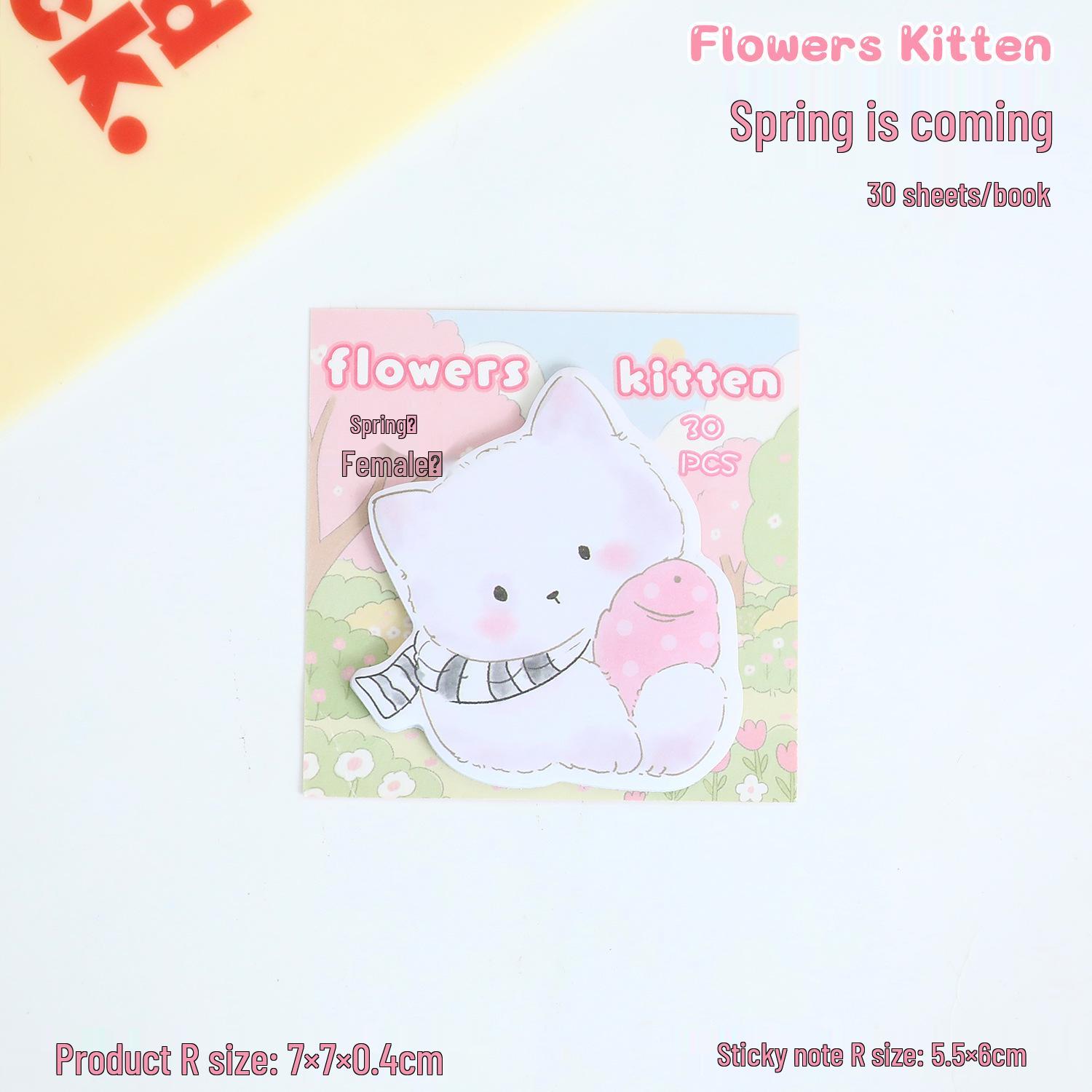 Reusable Cute Animal Sticky Notes for Students & Office