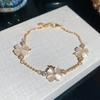 Mori small fresh zircon opal bracelet flower sweet temperament versatile bracelet light luxury high-end jewelry women