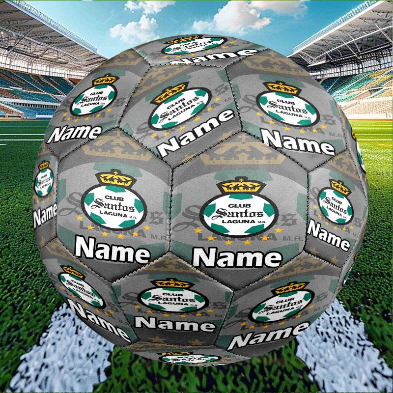 Custom Name Personalized Club Santos Laguna Print Size 5 Soccer Ball Training & Match Football, for Team, Kicking, Gift for Football Enthusiasts
