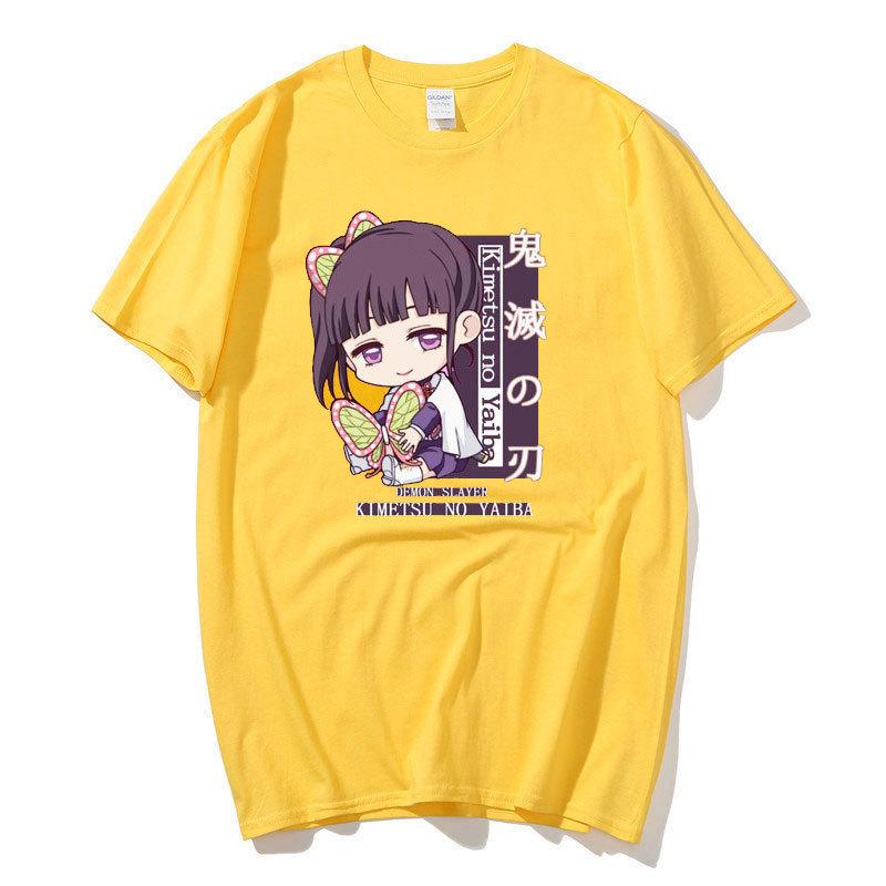 

Аниме Demon Slayer Kimetsu No Yaiba Футболка Harajuku Kawaii Tsuyuri Kanawo Повседневная летняя футболка с мультяшным принтом Футболки в стиле манга Уличная одежда унисекс 4XL