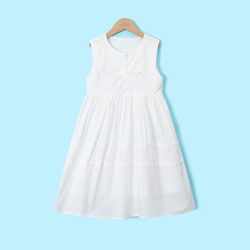 Montagut Girls' Summer Sleeveless Cotton Dress