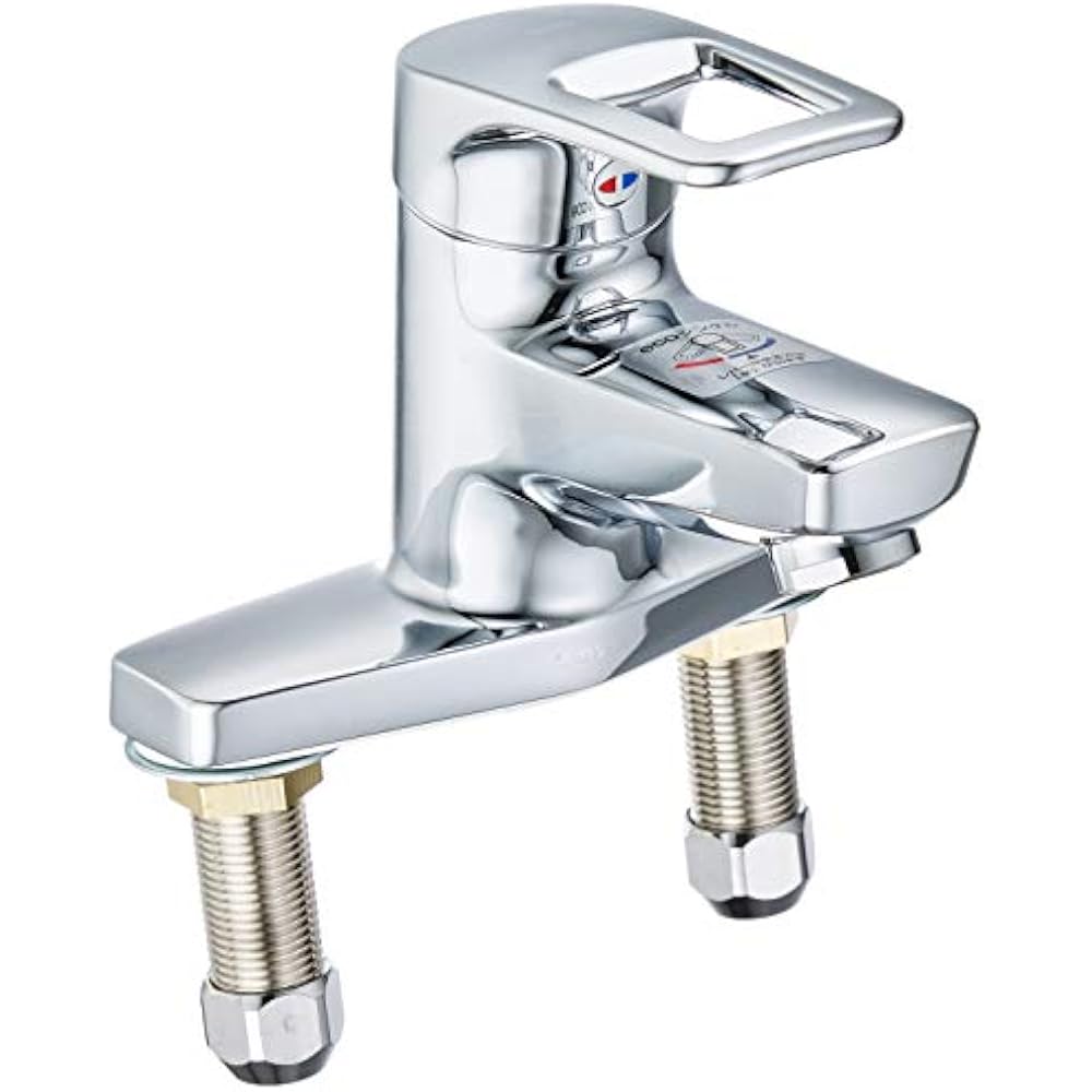 TOTO TLHG30AER Washroom Faucet with Stand, 2 Holes, Eco Single Pop Up (Replacement), Silver, 27.5...