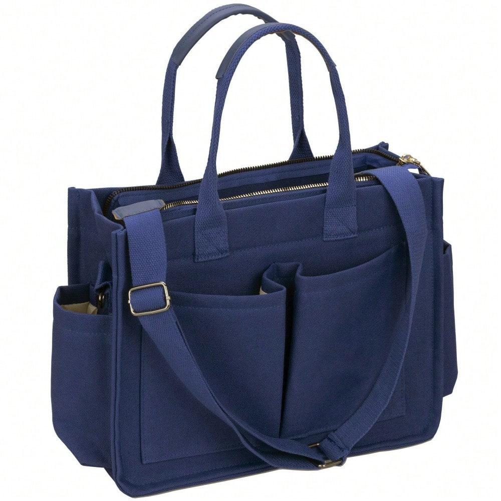 Sac à main pour femme Sac bandoulière pour ordinateur portable Sac de tous les jours blue multicolore