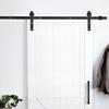 Household Wheel Sliding Barn Door Hanging Rail Pulley Hardware Single Door 2.44m Interior Closet