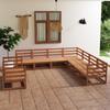 Day and Night - Day and Night Garden Furniture 9 Pieces Honey Brown Solid Pine Wood