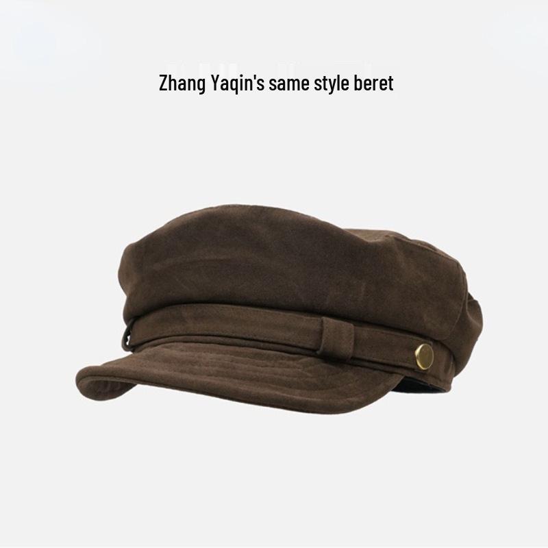 "2024 Large-Style Retro Japanese Beret for Women"