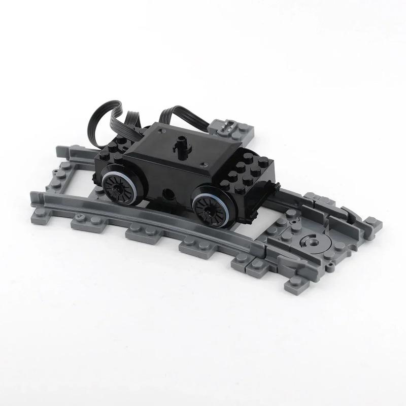Train Track Motor 88002 MOC Power Functions Power Up Technical Speed Motor Building Blocks for 10254 53401 53400 Rail Tracks DIY