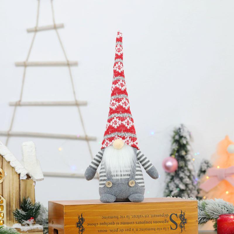 Cross-Border Exclusive European & American Style Faceless Old Man Christmas Ornaments