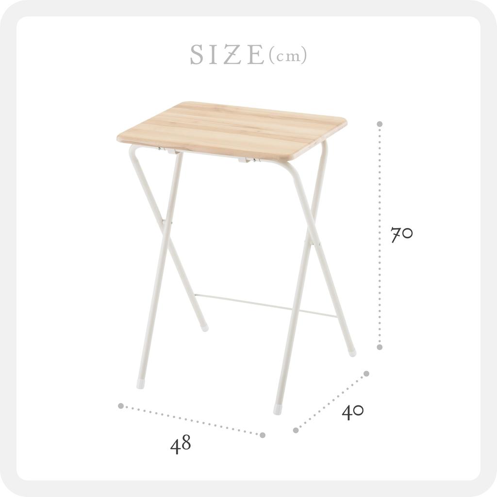 Takeda Corporation Vintage 48 X 40 X Compact Table [Side Table/Desk/Folding Table] Natural, 70cm, Vintage-Style T8-VCTH70NA
