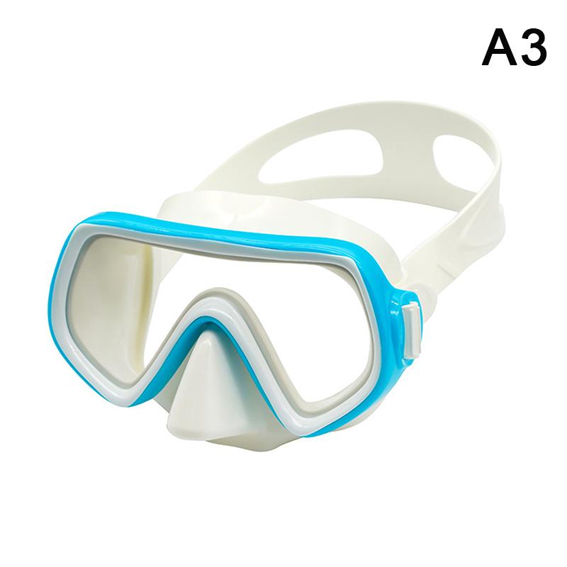 Dykmask Vattentäta Simglasögon Panoramiska HD För Vuxna Ungdomar Silikonkjol Anti-Dimm Med Nästäcke Simutrustning