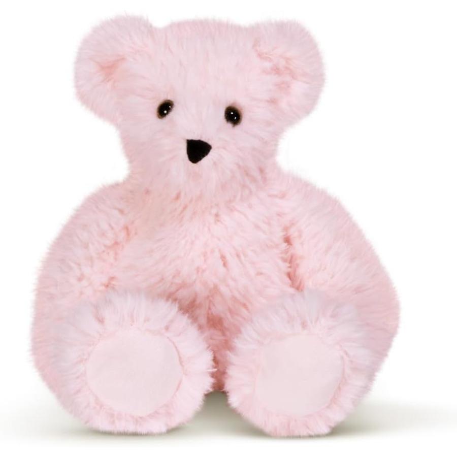 

Pink Plush Bear 13 Stuffed Animal with 100 Recycled Stuffing Cotton Candy Pink Teddy Bear Room Decor Made in USA United States