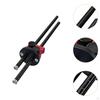 Wheel Marking Gauge Scriber Mortise Double Head for Woodworker Measurement Tools Black Red