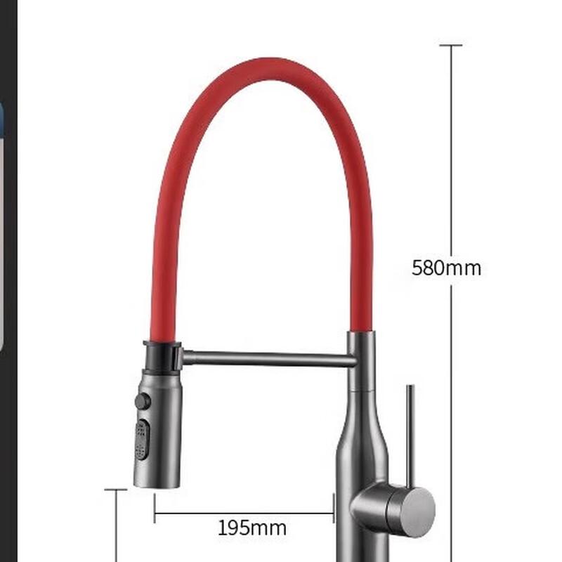 TLXT Wall-Mounted Kitchen Hot & Cold Swivel Faucet
