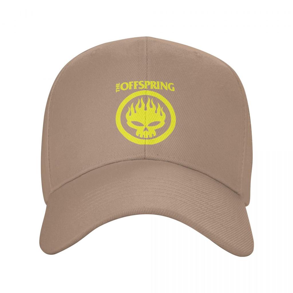 The Offspring Flaming Skull On Circle Logo Baseball Caps Snapback Men Women Hats Outdoor Cap Sports Baseball Hat Casquette