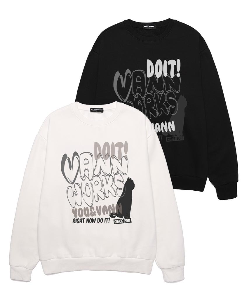 VANNWORKS Ballon Oversized Sweatshirt (Vls0093) White