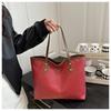 European Style Woven Faux Leather Tote Bag for Women, New Fashionable Large Capacity Shoulder Handbag, Casual Daily Commute Bag CLE
