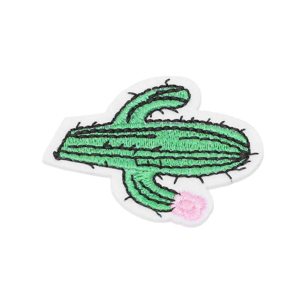 6pcs Beautiful Embroidered Prickly Pear Patches Prickly Pear Shape Sew On Patches Bags