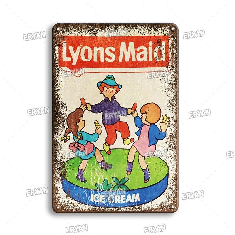 Vintage Coffee Metal Tin Sign  Retro Kitchen Art Wall Decor  Delicate Cooking Plate  Fast Food Plaque  Metal Poster for Home