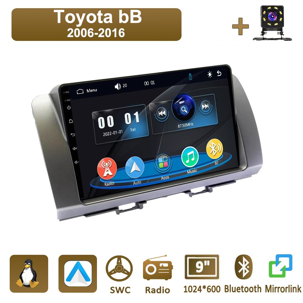 

Icreative Car Radio Multimedia MP5 Player Head Unit Stereo BT For Toyota bB 2006-2016 серый