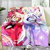 Vibrant Devilish Hazbin  Blanket Flannel Throw for Sofa, Indoor, Camping, Living Room, Office, Chair, And Bed Soft Birthday Gift
