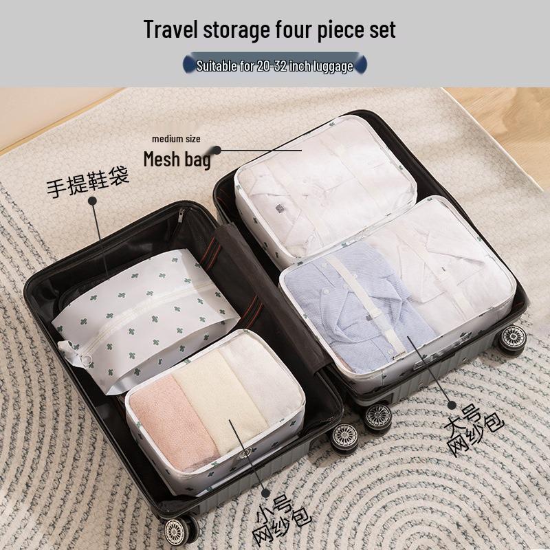 6-8 Piece Travel Storage and Organizer Bag Set for Clothes and Underwear