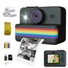 2.8-inch screen instant printing toy camera with 32GB SD card, 3 rolls of printing paper, portable high-definition camera, insta
