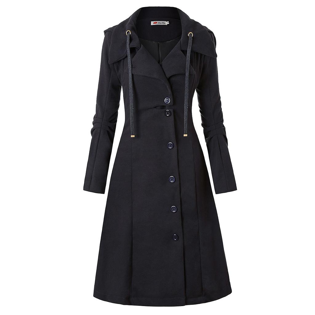 Women's Asymmetrical Hem Double-faced Wool Coat Windbreaker 2025 Direct from Manufacturer