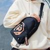New LiNing Sports Life Collection Fabric Shoulder Bag Crossbody Bag Sling Bags Unisex Navy Blue/Orange ABDS439-4
