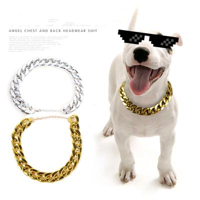 Dogs Collar Small Dog Necklace Snack Chain Teddy French Bulldog Necklace Silver/Golden Pet Accessories Dog Accessories